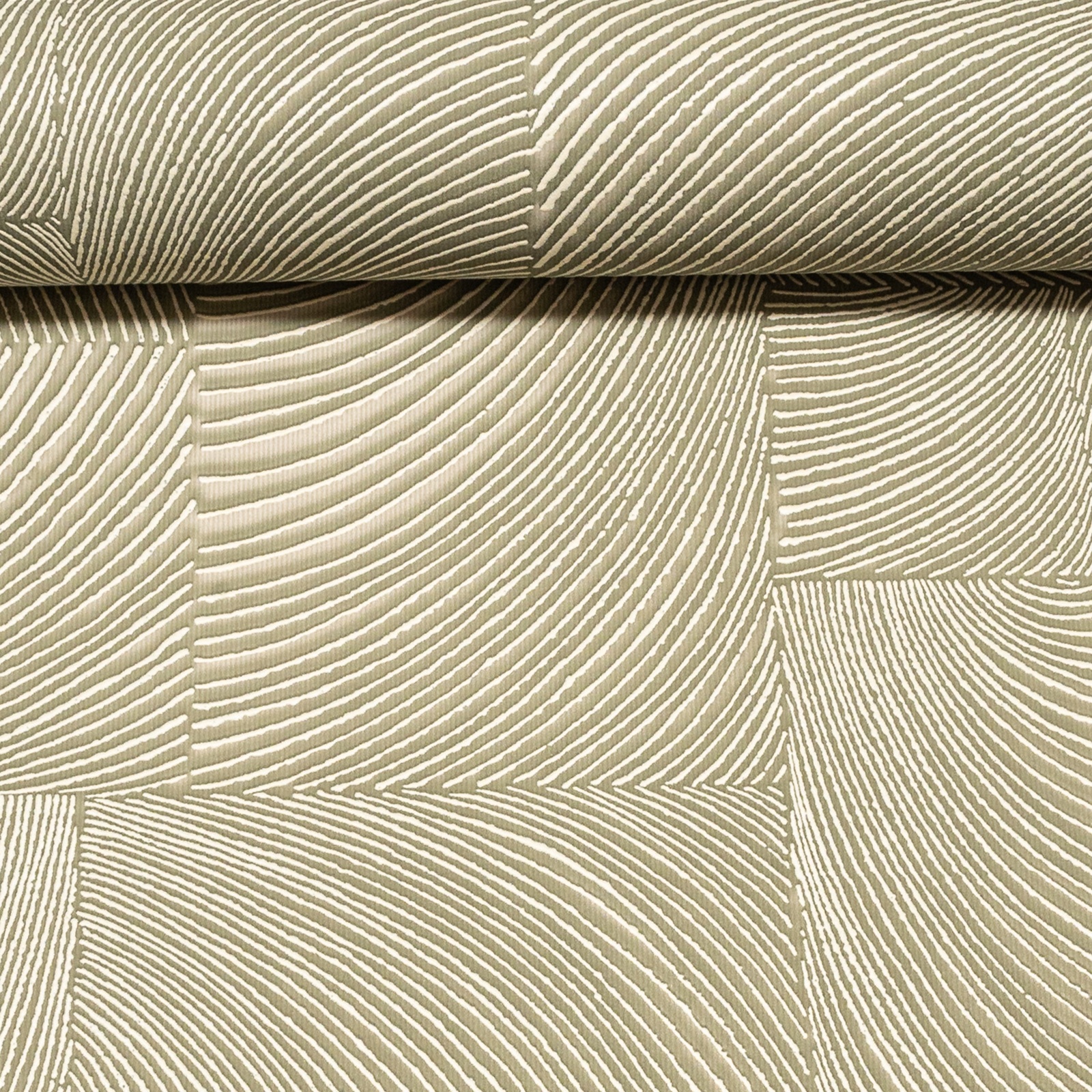 Green Geometric Textured Slightly Imperfect Wallpaper - Image 5