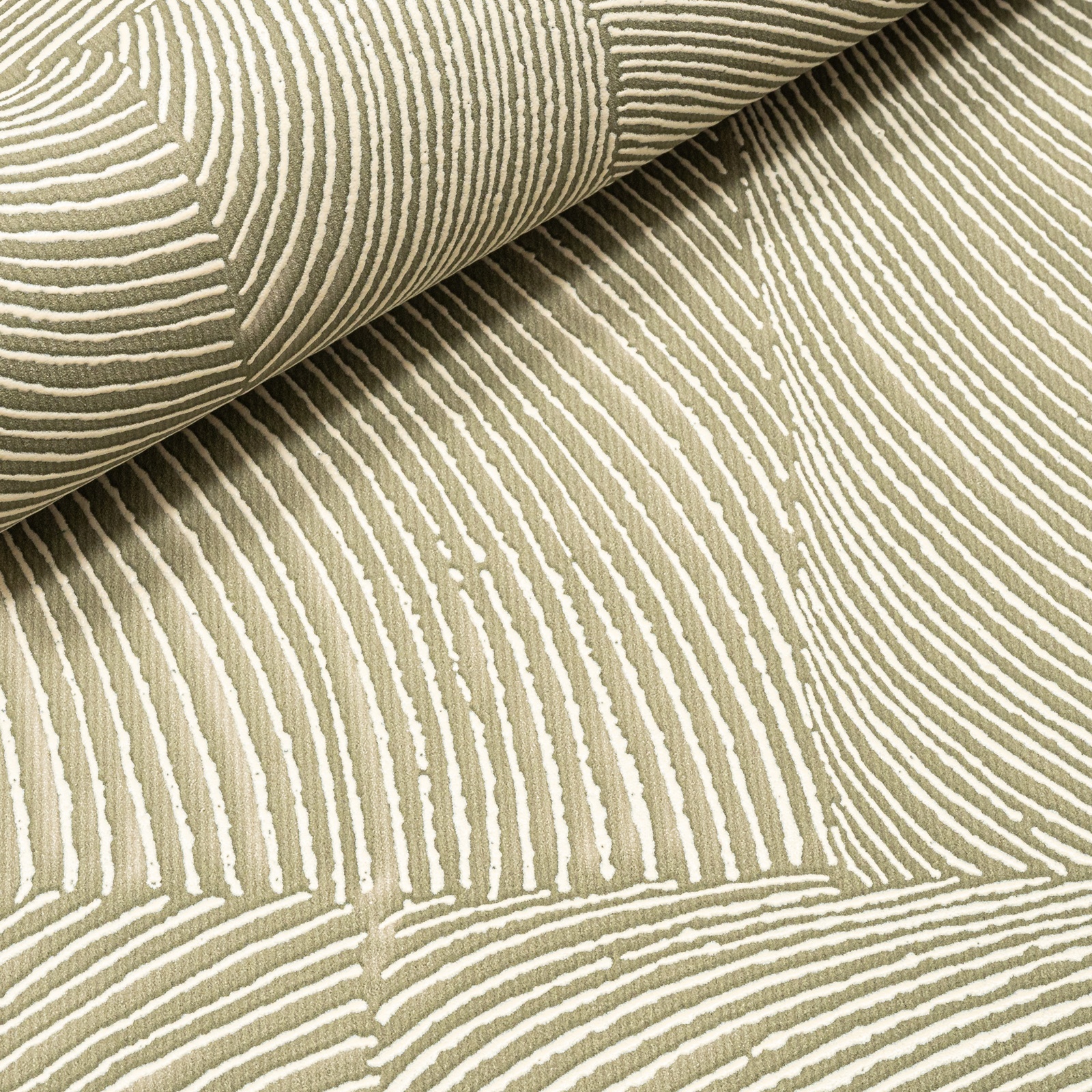 Green Geometric Textured Slightly Imperfect Wallpaper - Image 3