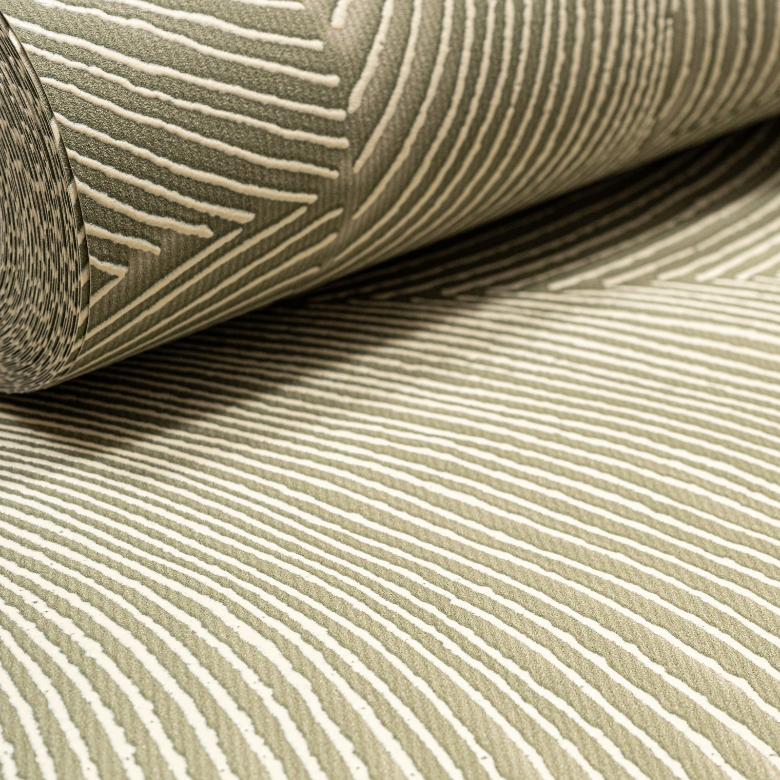 Green Geometric Textured Slightly Imperfect Wallpaper - Image 2