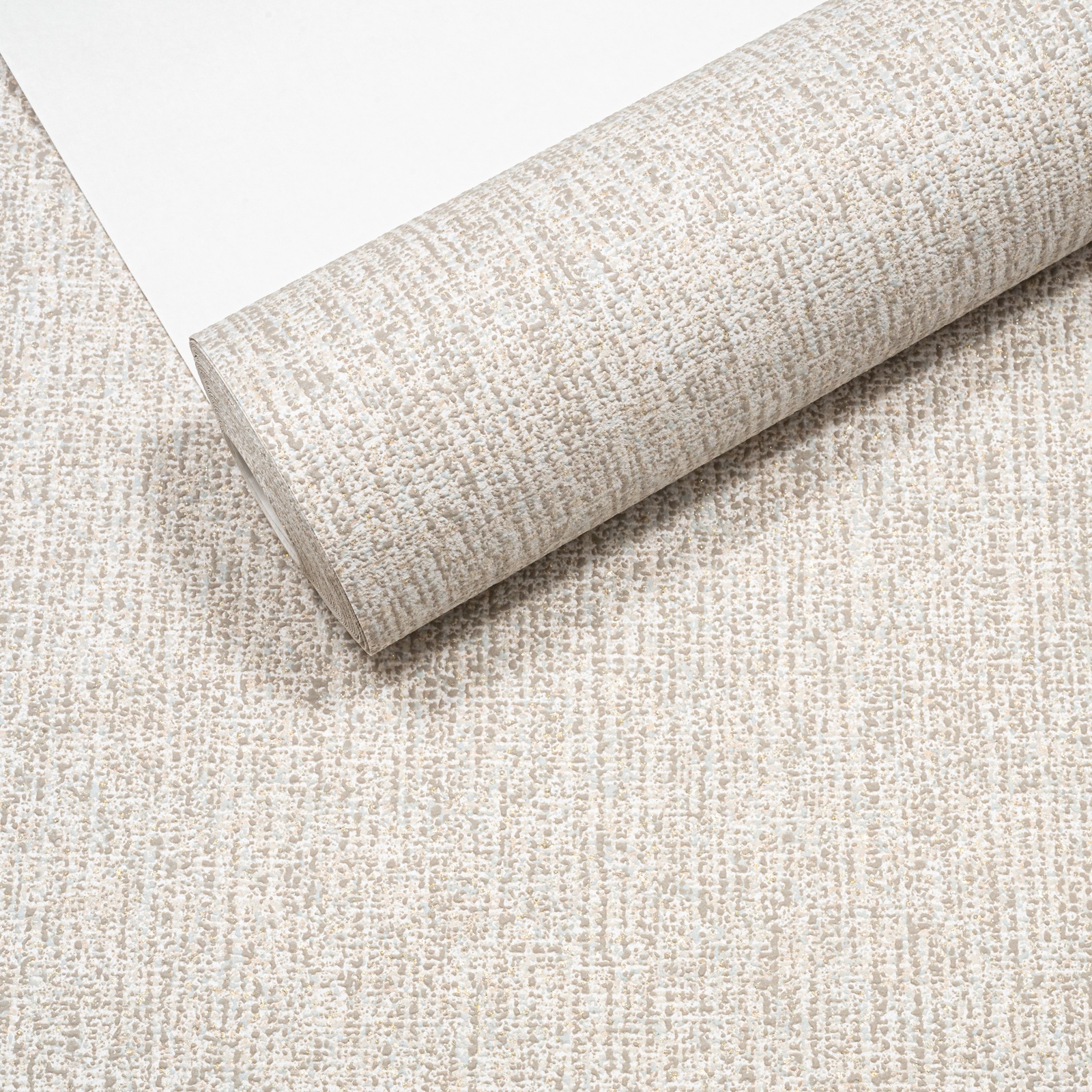 Grey Stripe Textured Slightly Imperfect Wallpaper - Image 4