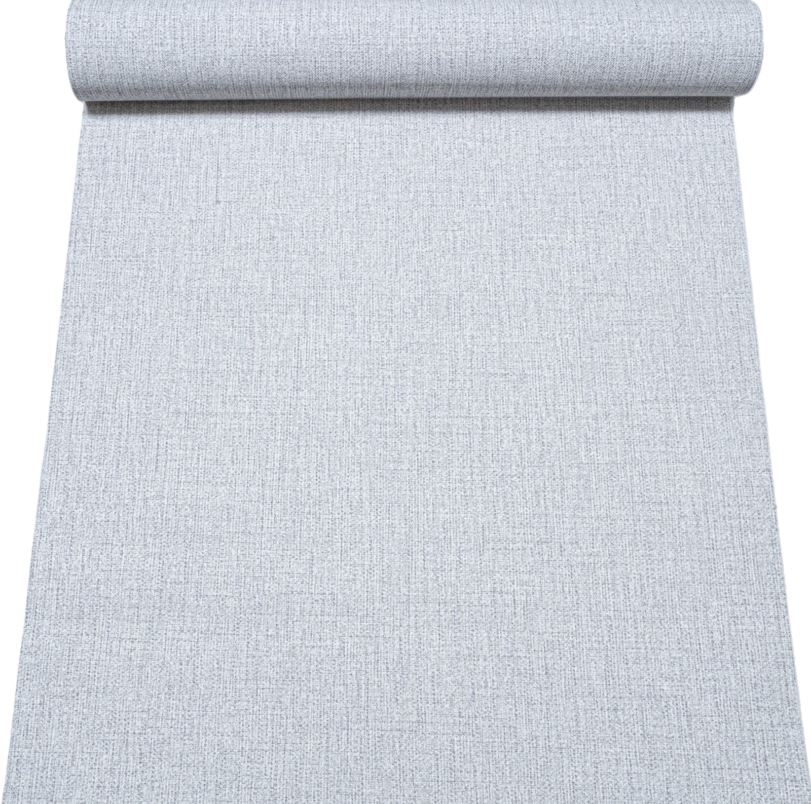 Grey Pale Blue Tones Linen Effect Slightly Imperfect Wallpaper - Image 2
