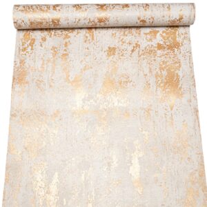 Gold Metallic Shimmer Marble Effect Wallpaper