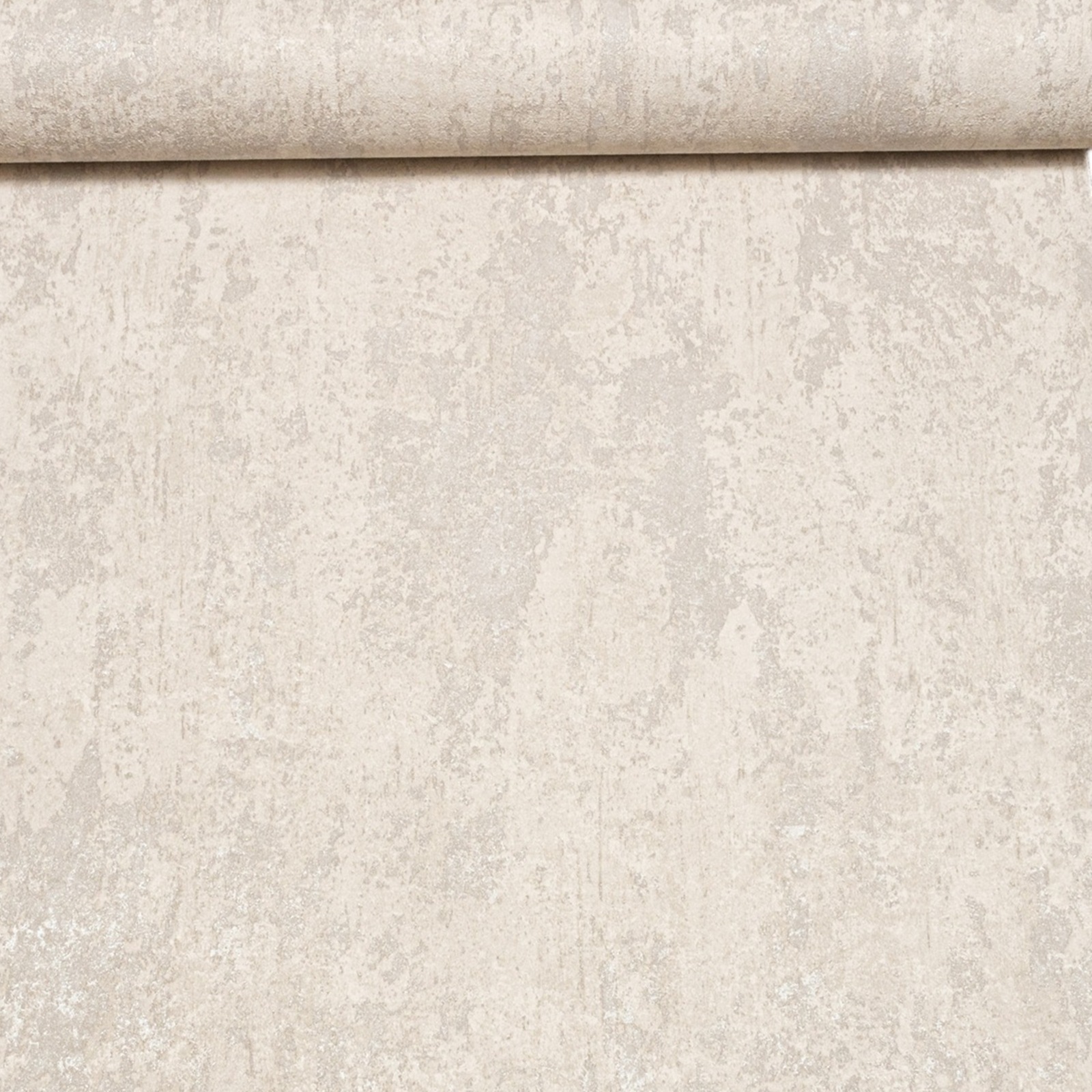 Cream Concrete Industrial Effect Wallpaper Silver Metallic Shimmer Vinyl - Image 14