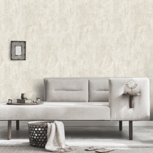 Cream Concrete Industrial Effect Wallpaper Silver Metallic Shimmer Vinyl