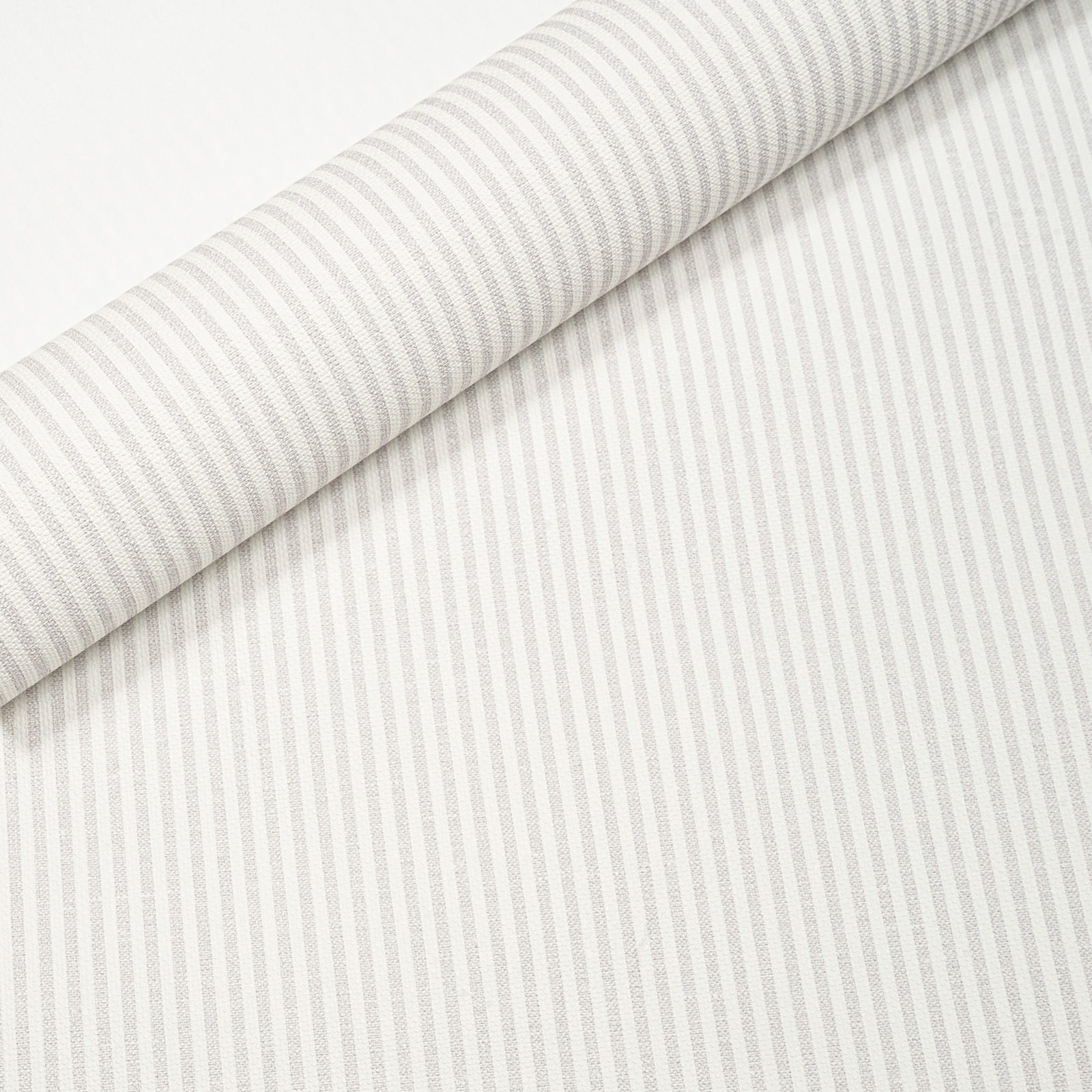 Pale Grey & White Stripe Wallpaper Textured Slightly Imperfect - Image 4