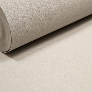Plain Taupe Textured Wallpaper Mushroom Grey Mix Slightly Imperfect Living Room