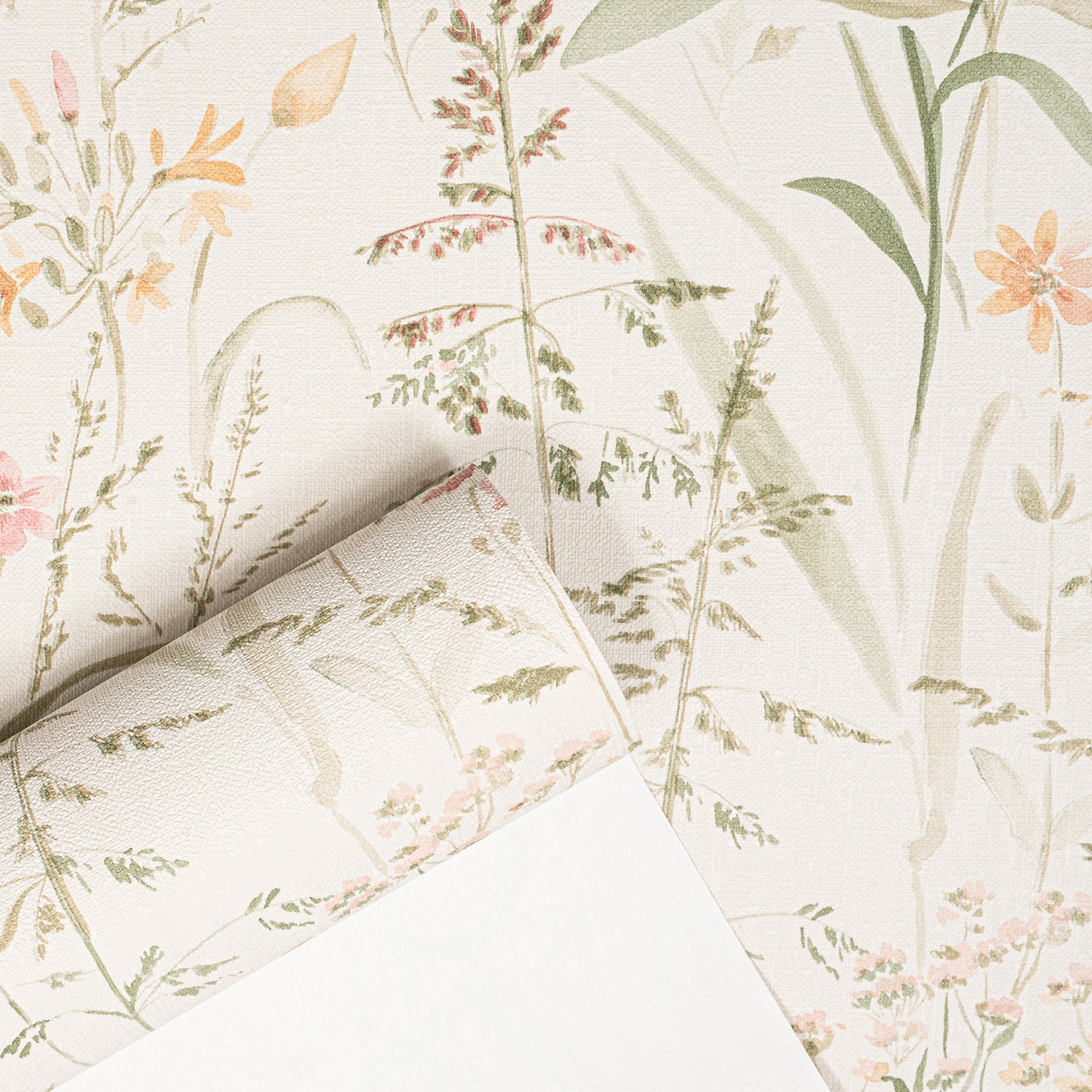 Off White Floral Wallpaper Slightly Imperfect - Image 7