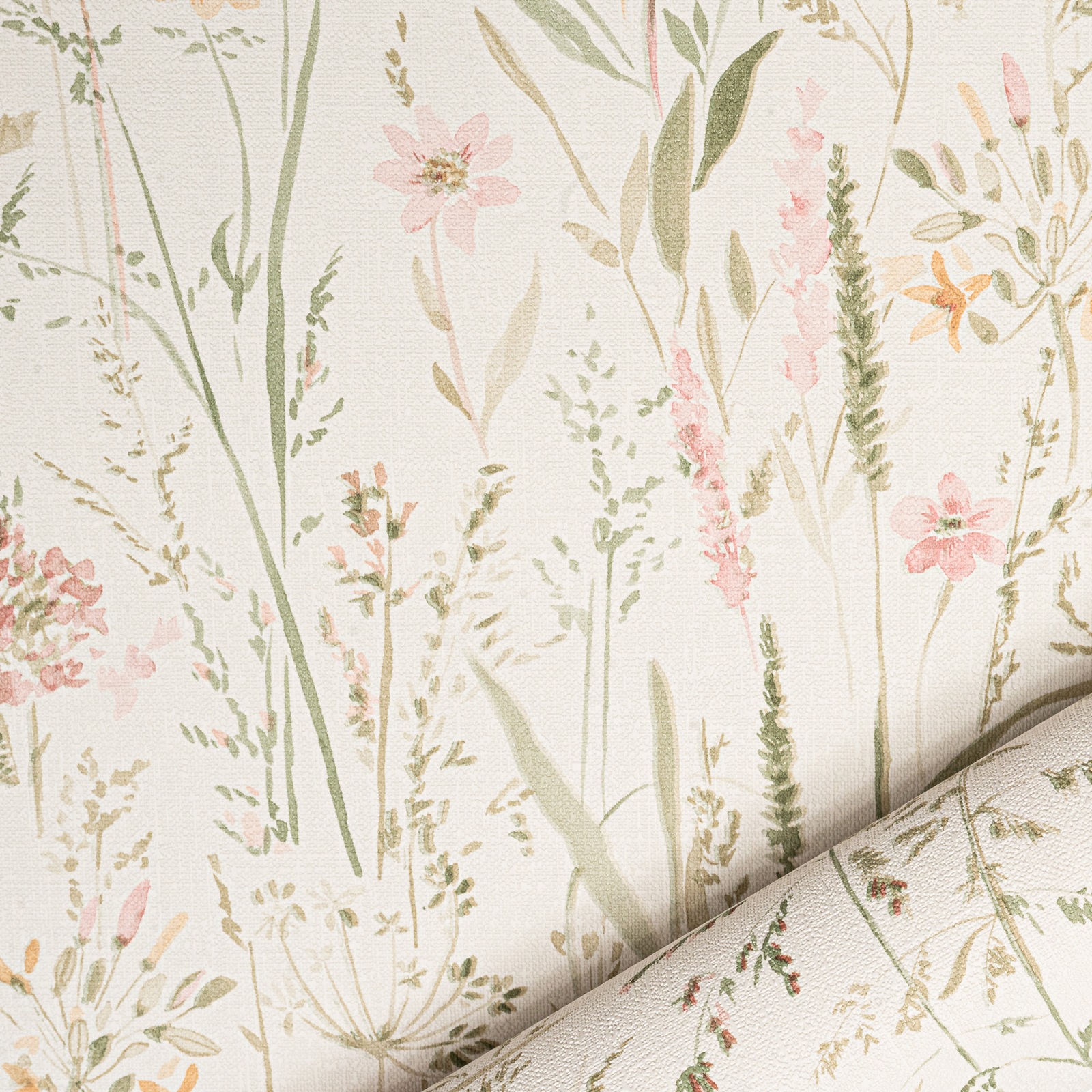 Off White Floral Wallpaper Slightly Imperfect - Image 6