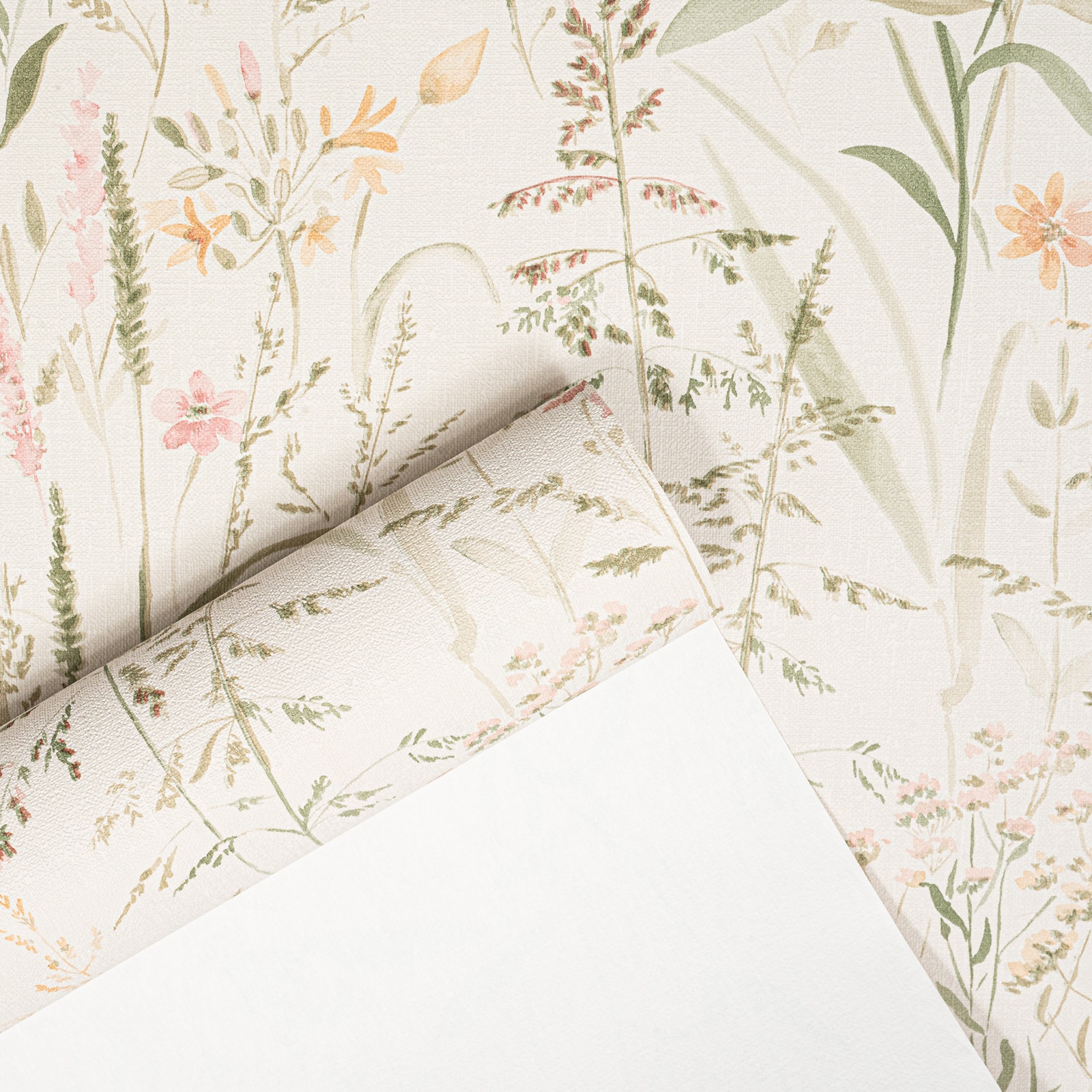 Off White Floral Wallpaper Slightly Imperfect - Image 5