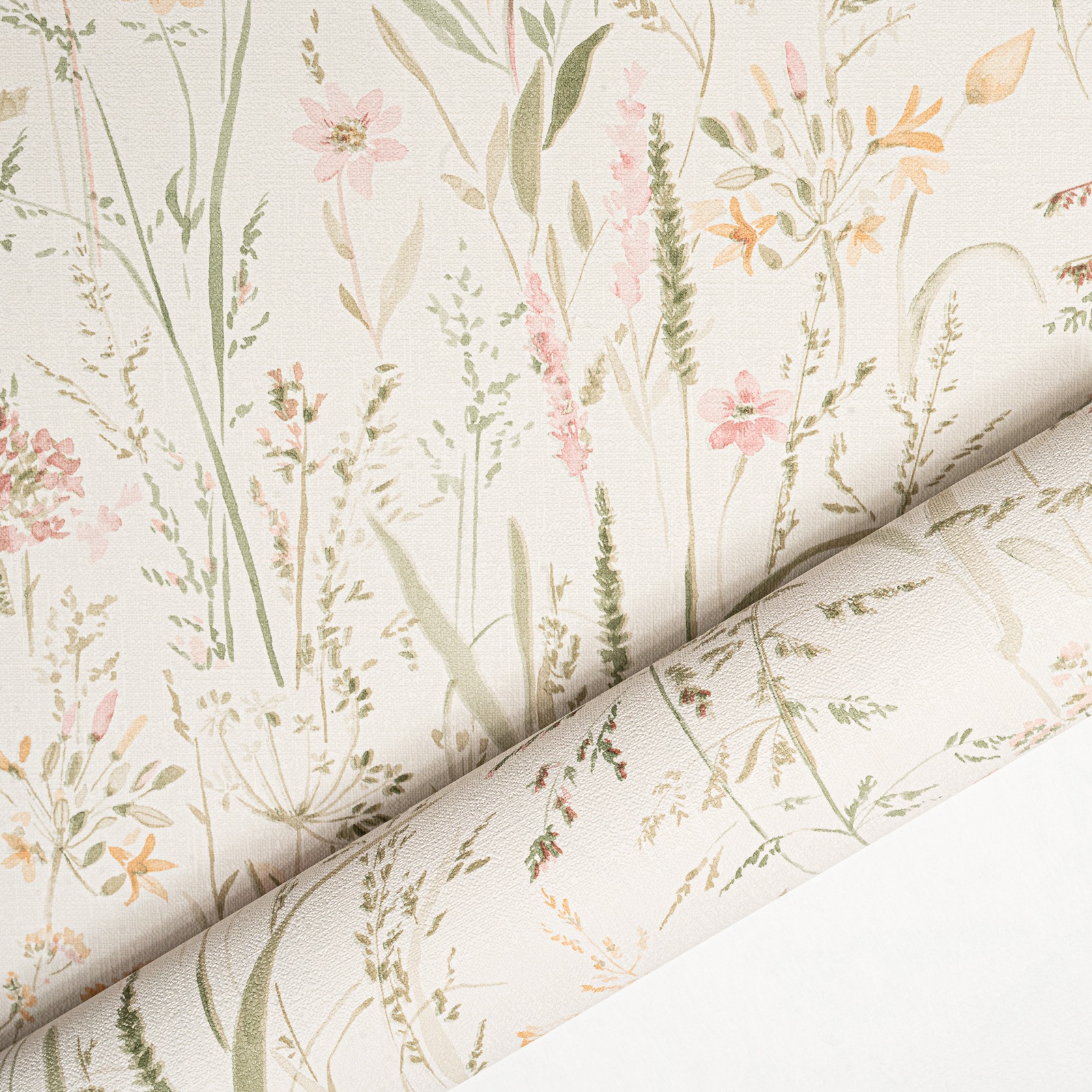 Off White Floral Wallpaper Slightly Imperfect - Image 4