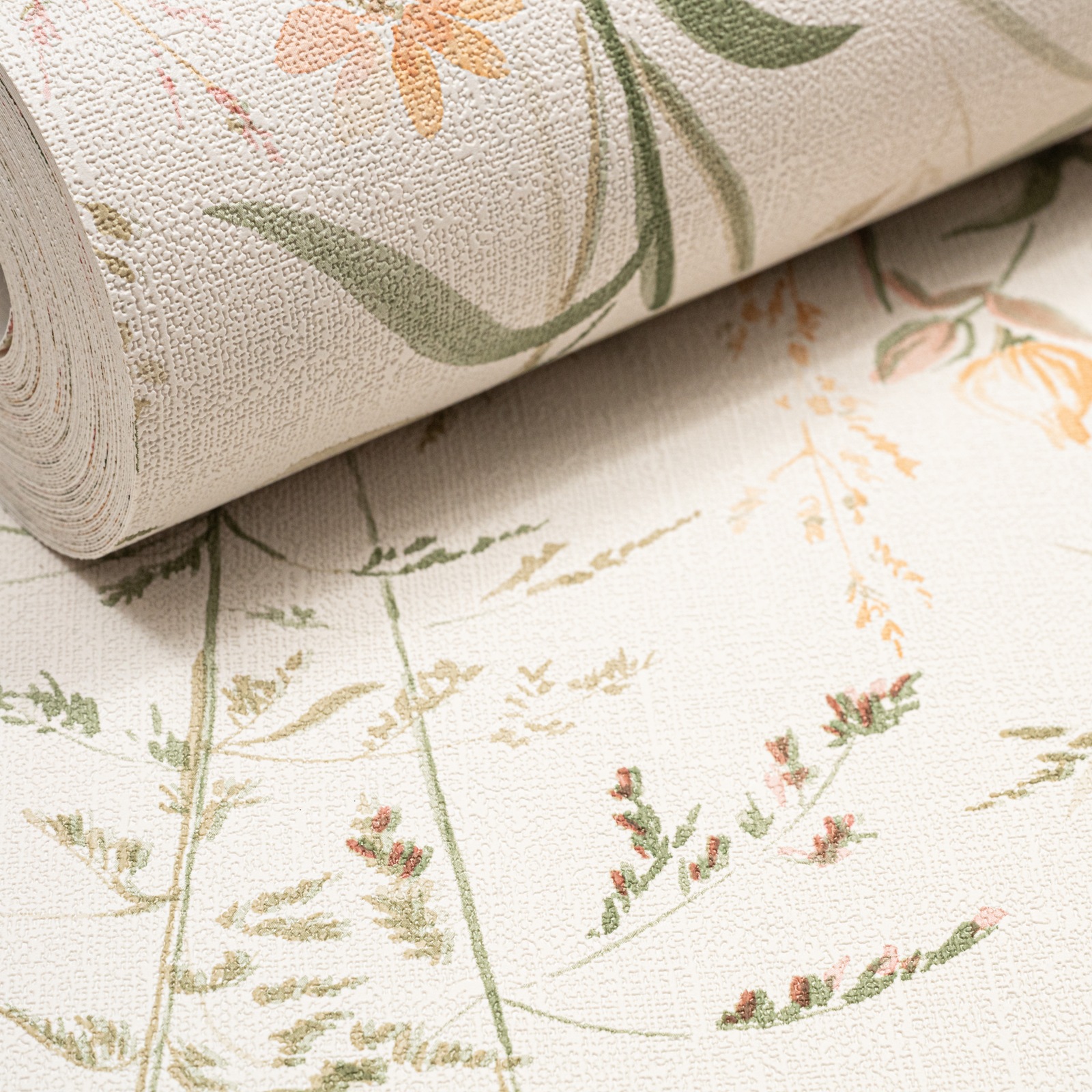 Off White Floral Wallpaper Slightly Imperfect - Image 3