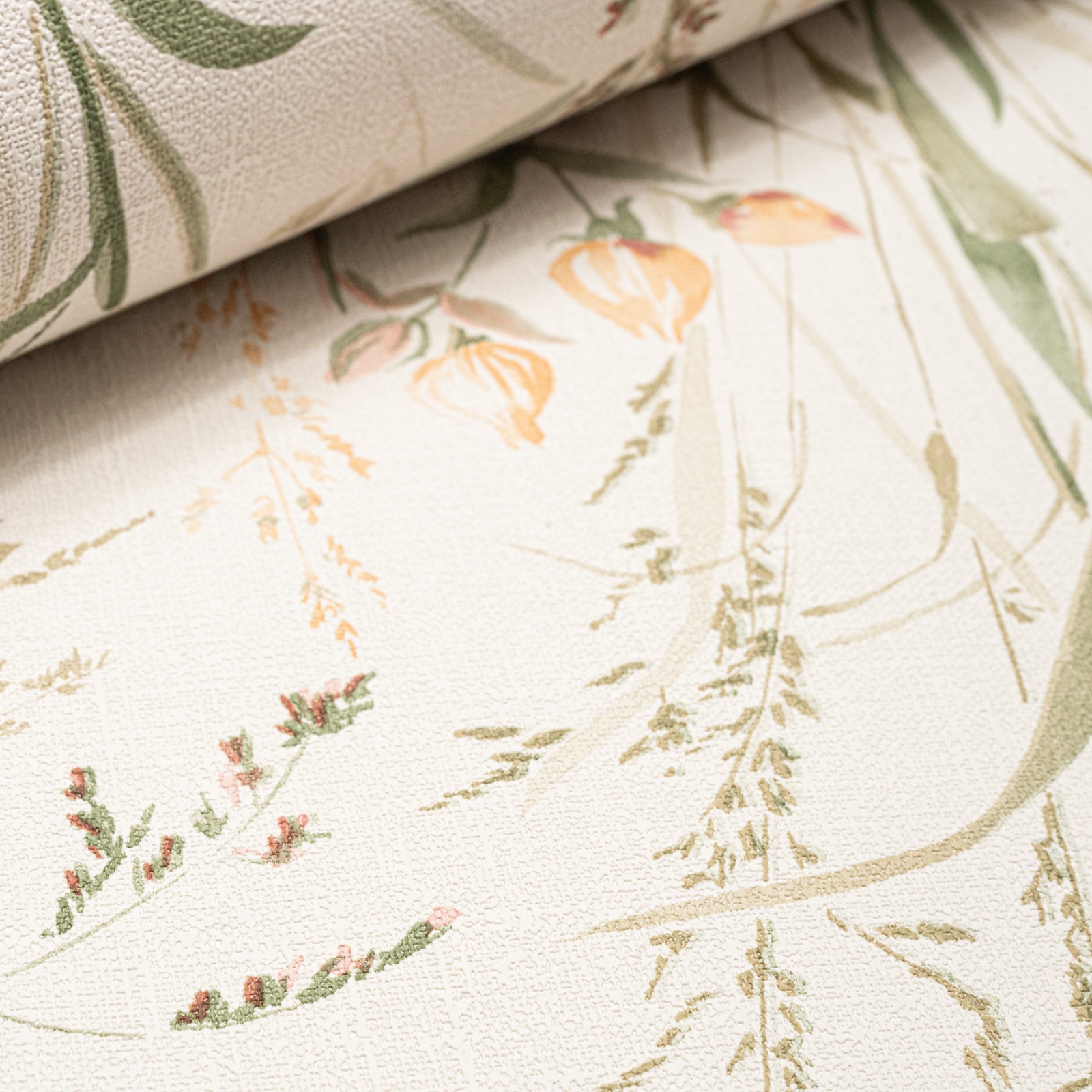 Off White Floral Wallpaper Slightly Imperfect - Image 2
