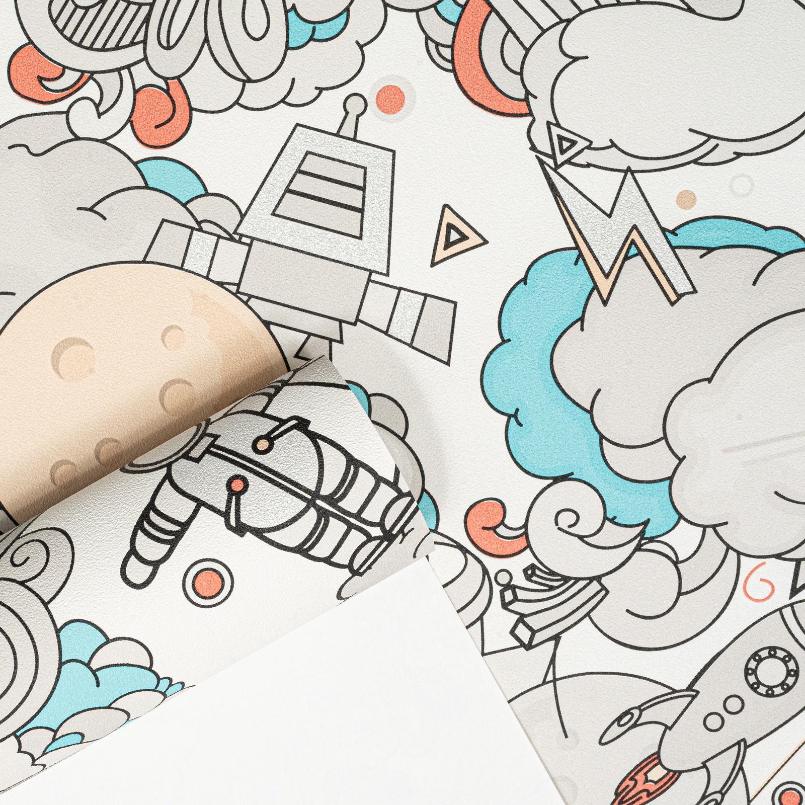 Kids Space Wallpaper Slightly Imperfect Feature Wall - Image 7