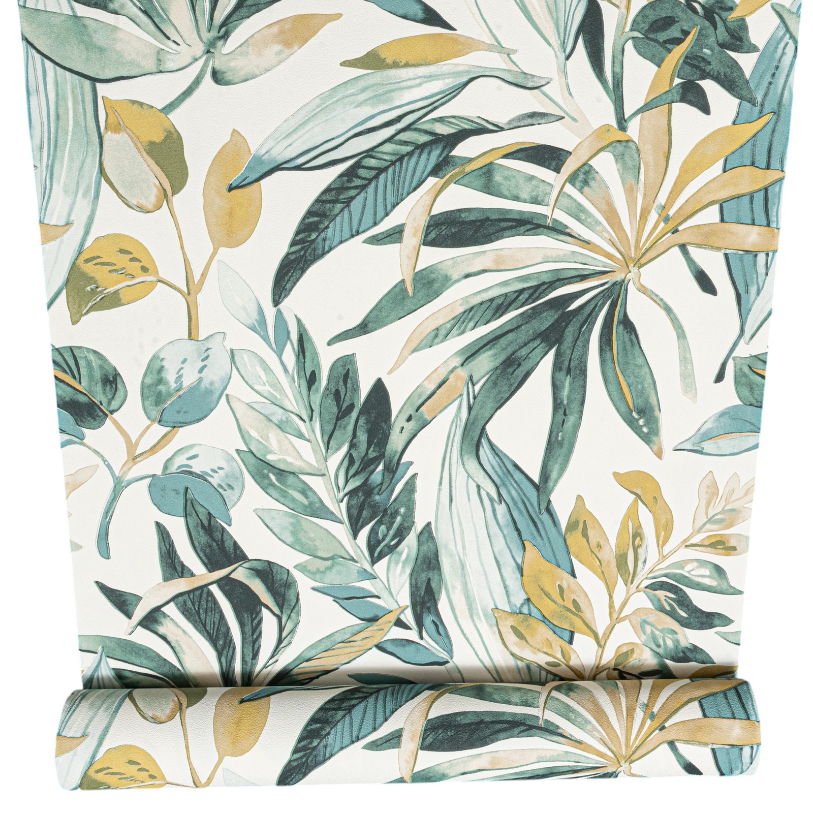 Green Tropical Leaf Wallpaper Slightly Imperfect Feature Wall - Image 2
