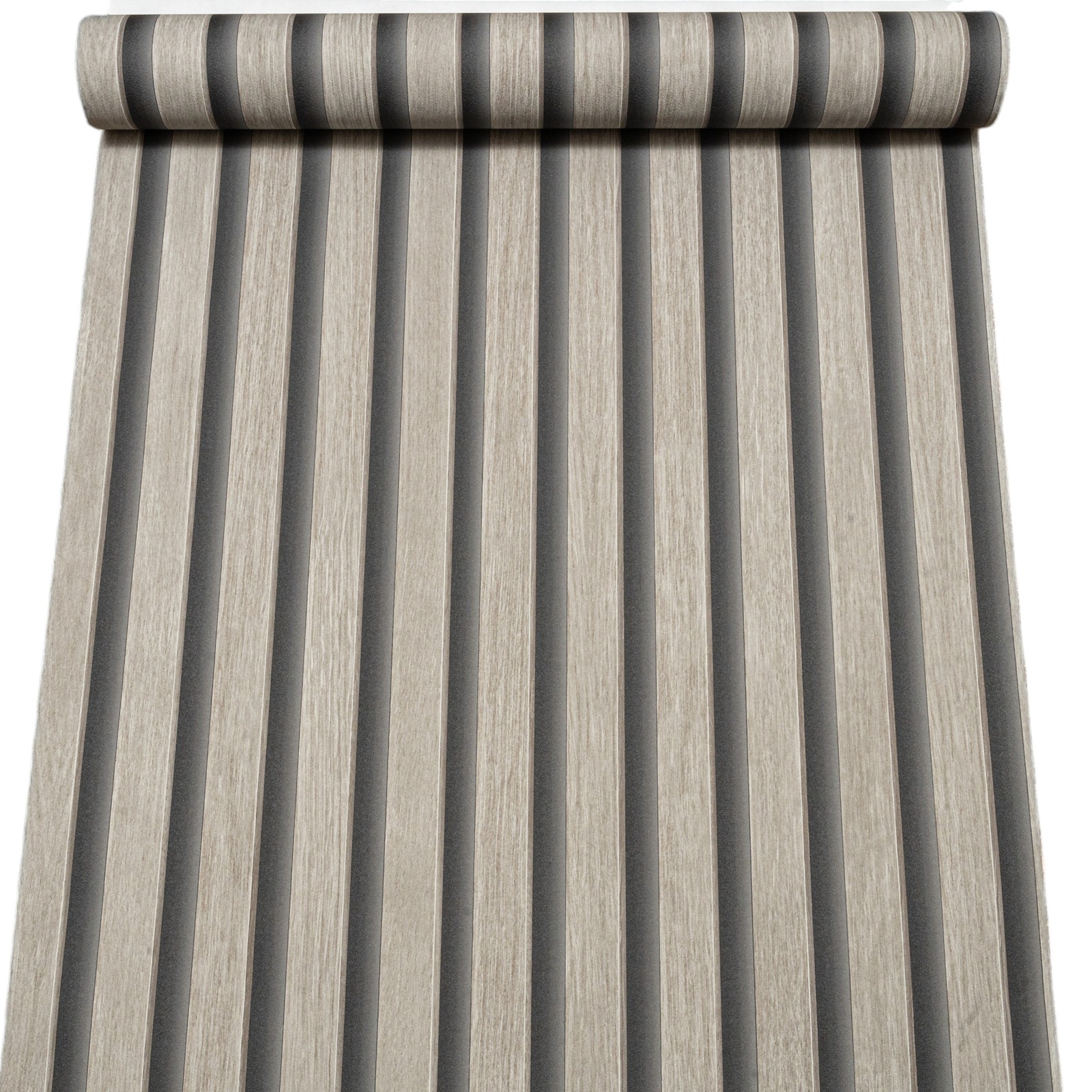 Grey & Charcoal Stripe Wallpaper Slightly Imperfect - Image 2