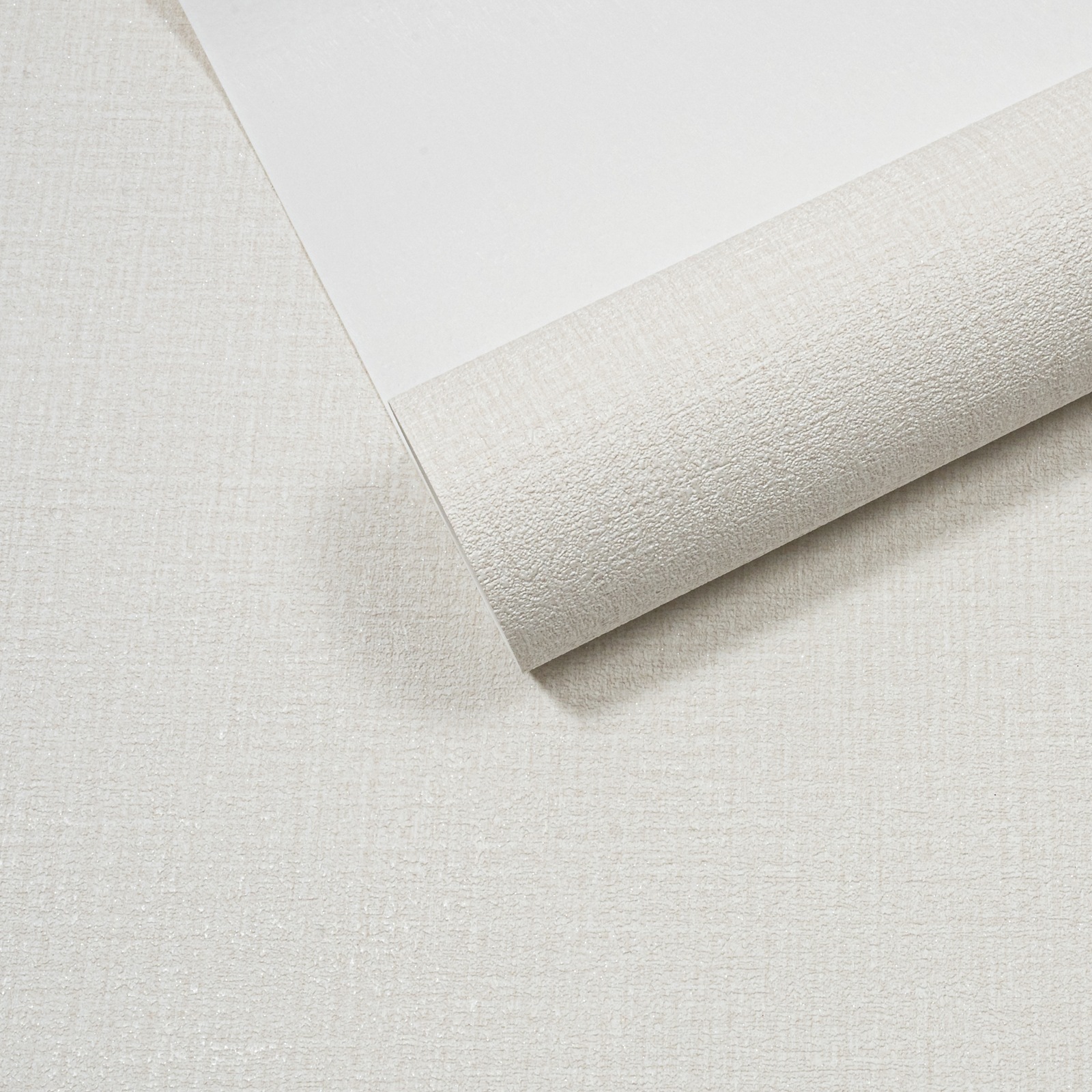 Plain White Silver Glitter Wallpaper Slightly Imperfect Vinyl - Image 6
