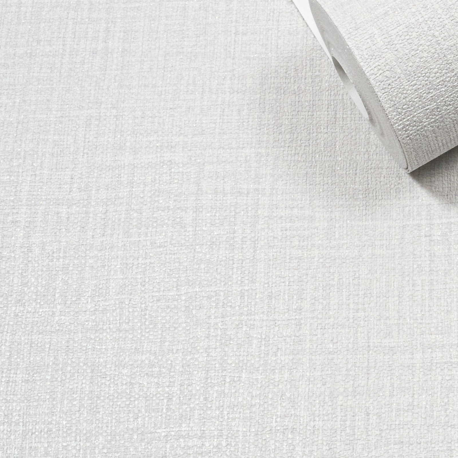 Plain Off White Grey Tones Wallpaper Slightly Imeprfect Silver Glitter Shimmer - Image 6