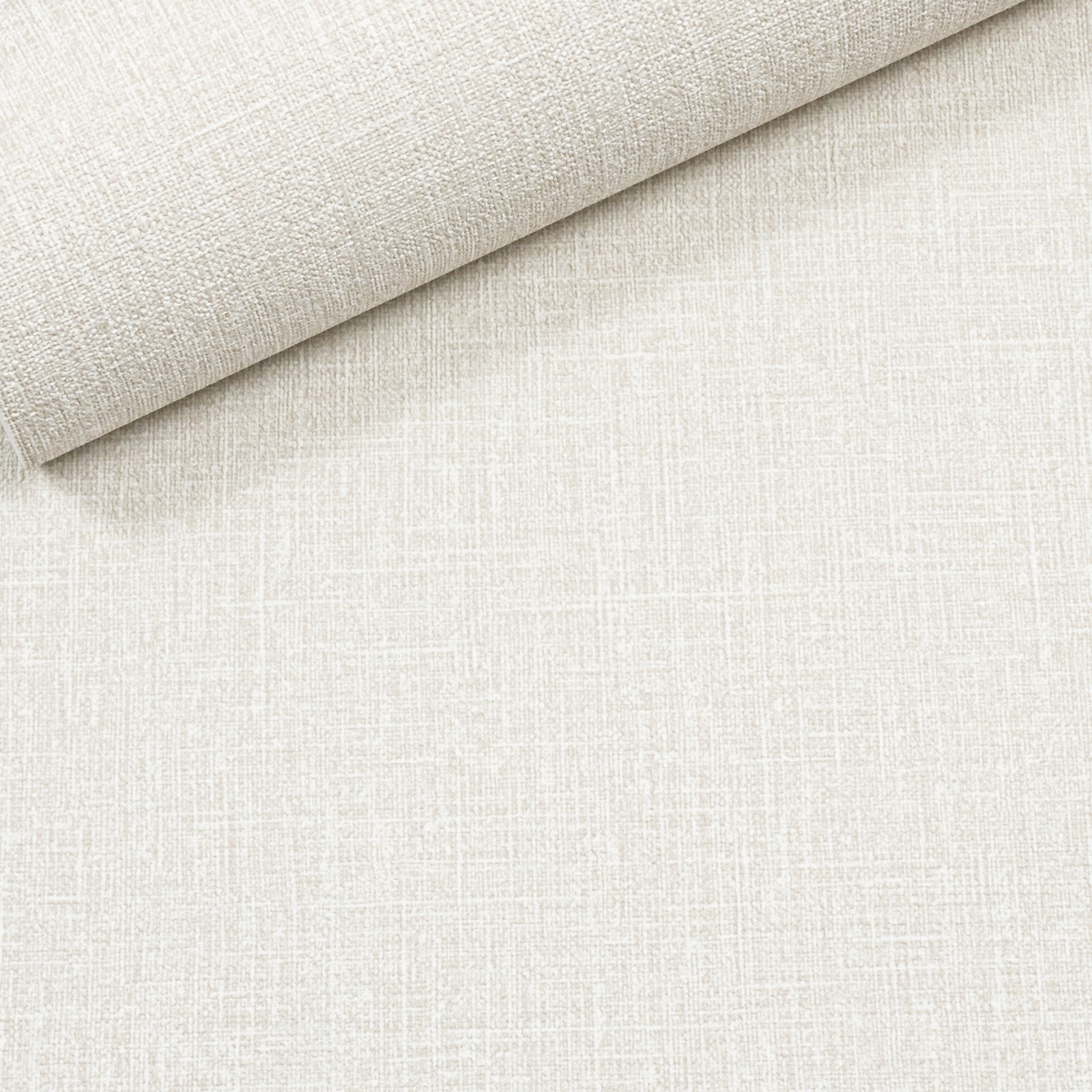 Beige Off White Linen Effect Wallpaper Texutred Slightly Imperfect Vinyl - Image 5