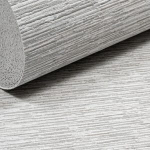 Grey Silver Metallic Shimmer Wallpaper Textured Thick Vinyl Slightly Imperfect