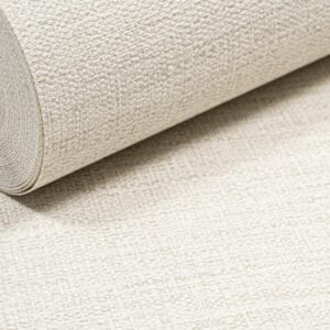 Off White Linen Effect Wallpaper Textured Slightly Imperfect Vinyl