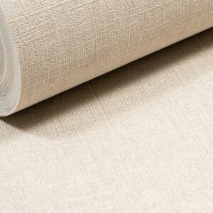 Beige Shimmer Linen Effect Wallpaper Textured Slightly Imperfect Vinyl