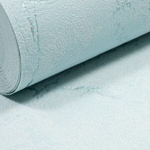 Plain Blue Metallic Shimmer Wallpaper Textured Thick Vinyl Slightly Imperfect