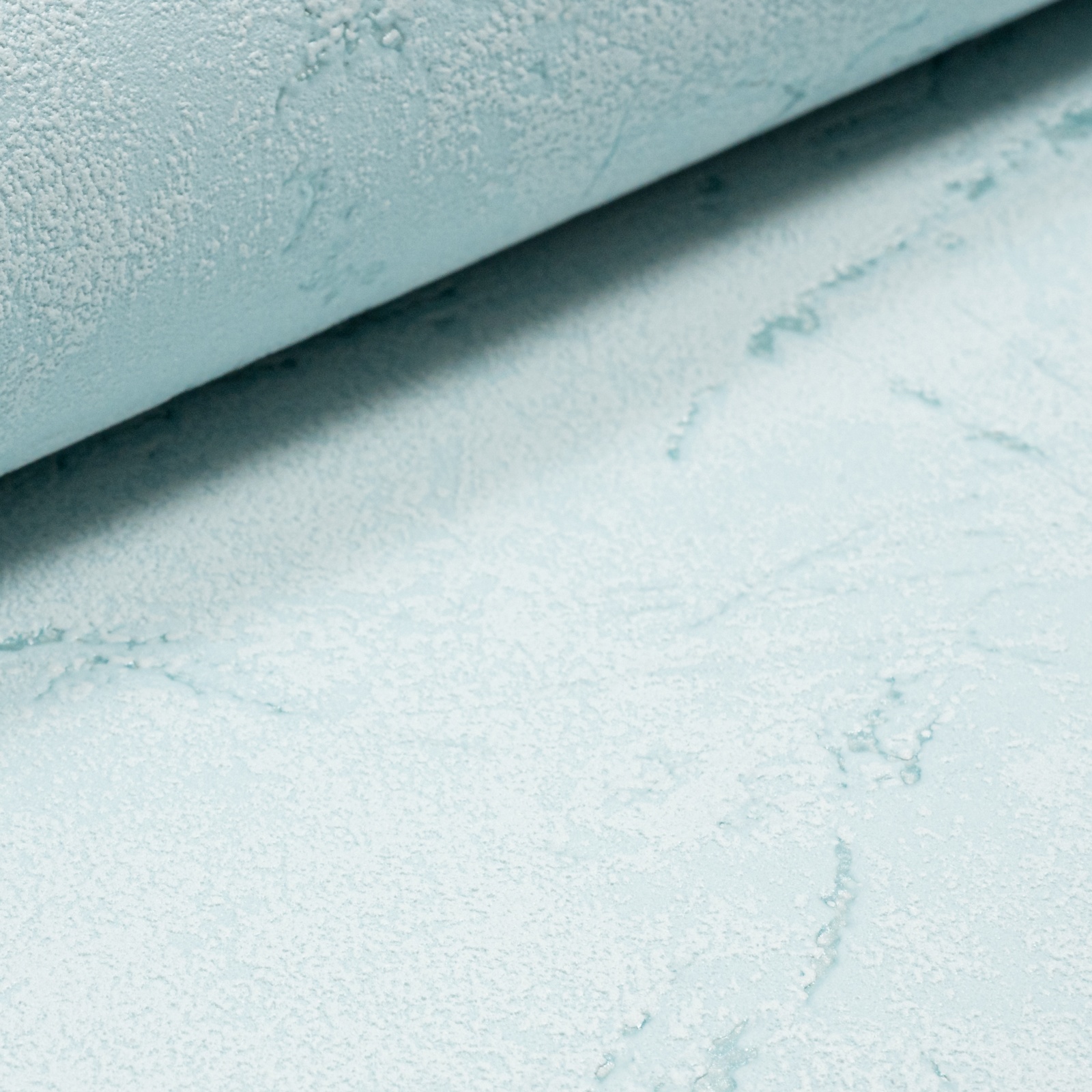 Plain Blue Metallic Shimmer Wallpaper Textured Thick Vinyl Slightly Imperfect - Image 9