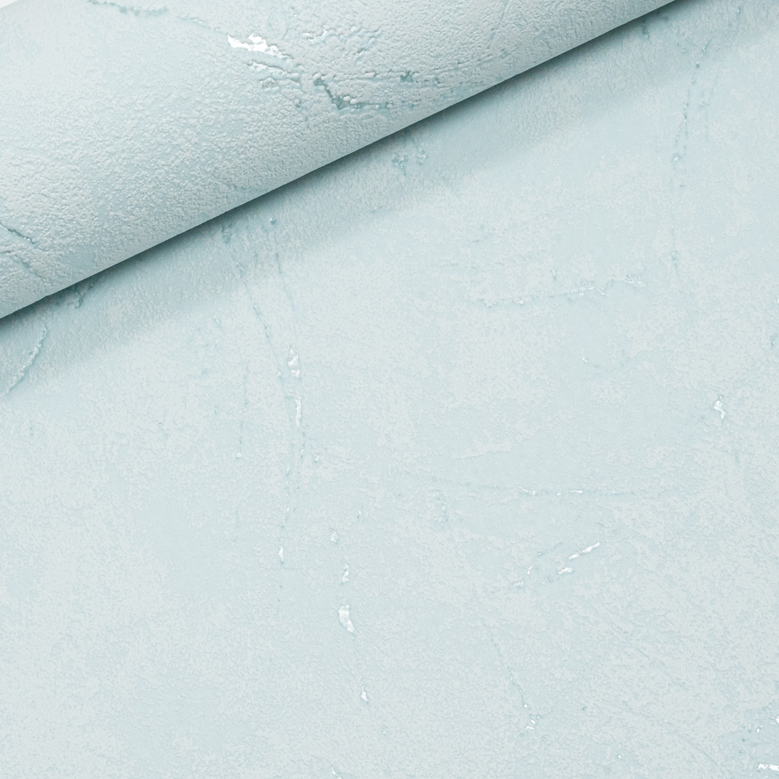 Plain Blue Metallic Shimmer Wallpaper Textured Thick Vinyl Slightly Imperfect - Image 8