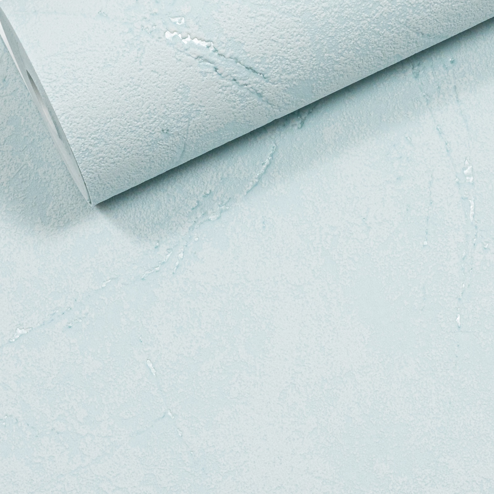 Plain Blue Metallic Shimmer Wallpaper Textured Thick Vinyl Slightly Imperfect - Image 6
