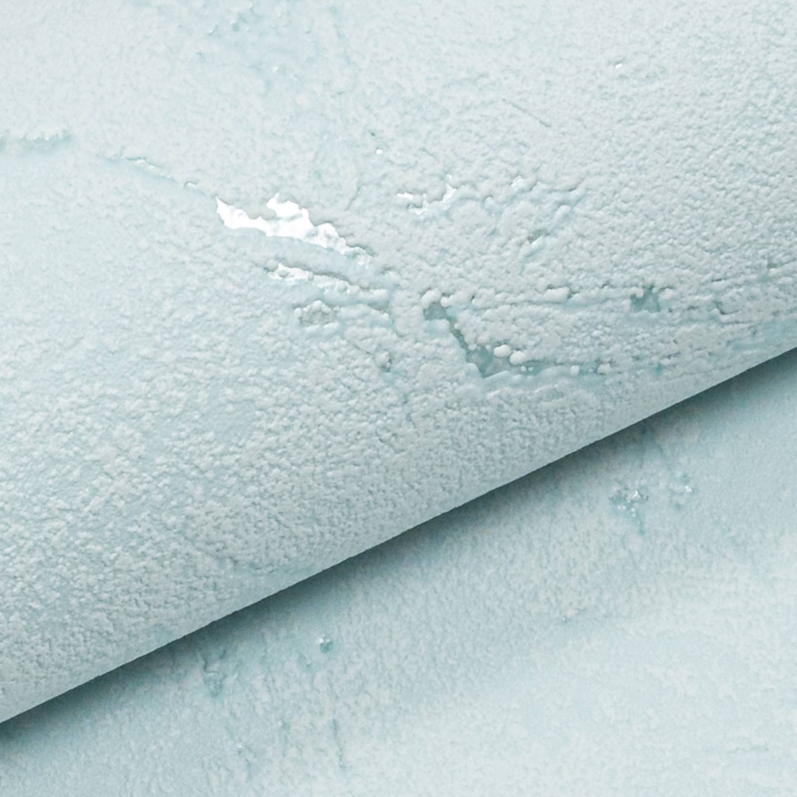Plain Blue Metallic Shimmer Wallpaper Textured Thick Vinyl Slightly Imperfect - Image 5