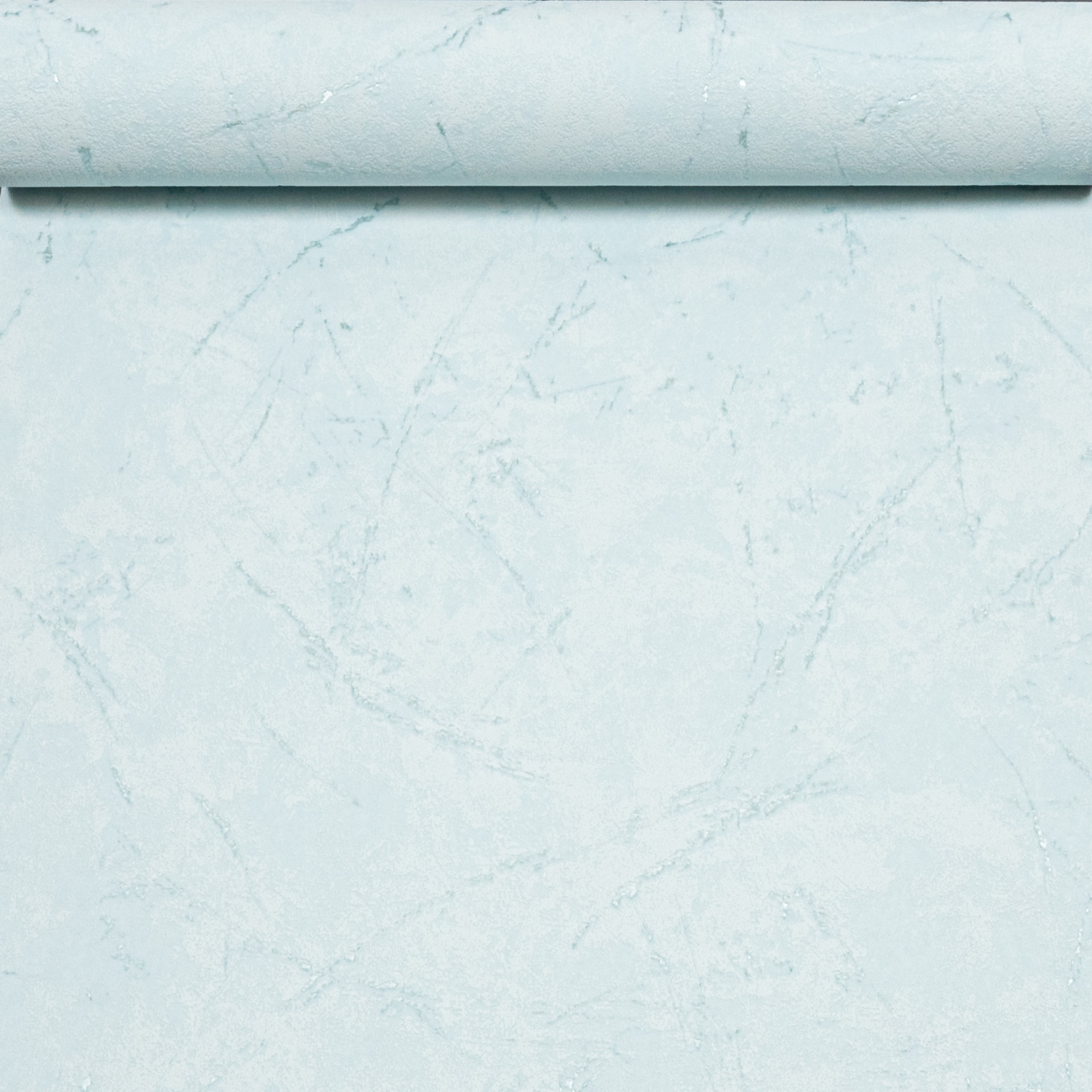 Plain Blue Metallic Shimmer Wallpaper Textured Thick Vinyl Slightly Imperfect - Image 4