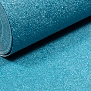 Plain Blue Shimmer Wallpaper Textured Slightly Imperfect Vinyl
