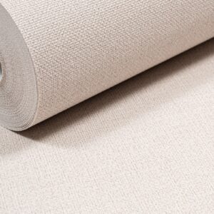 Off White Grey Mix Wallpaper Slightly Imperfect Linen Effect Vinyl