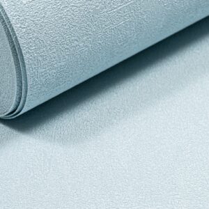 Plain Blue Shimmer Wallpaper Textured Slightly Imperfect Vinyl