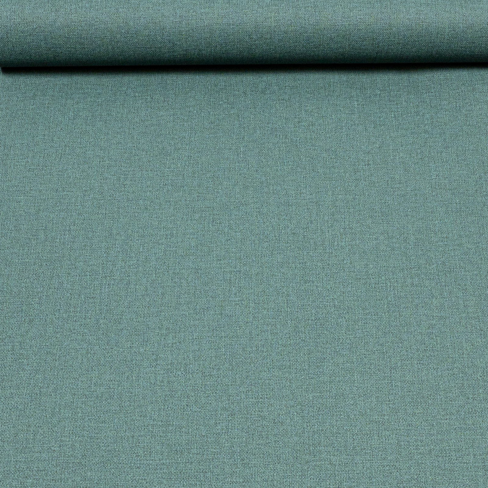 Green Linen Effect Wallpaper Plain Slightly Imperfect Vinyl - Image 3