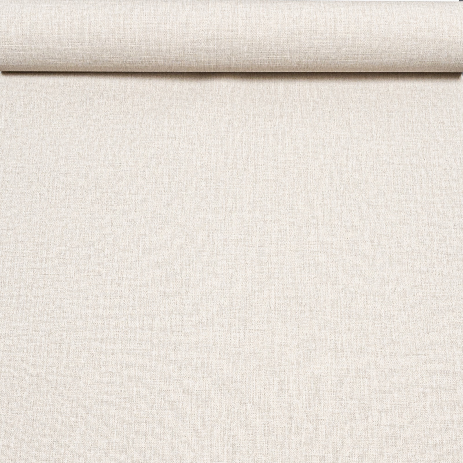Plain Beige Linen Effect Wallpaper Slightly Imperfect Vinyl - Image 4
