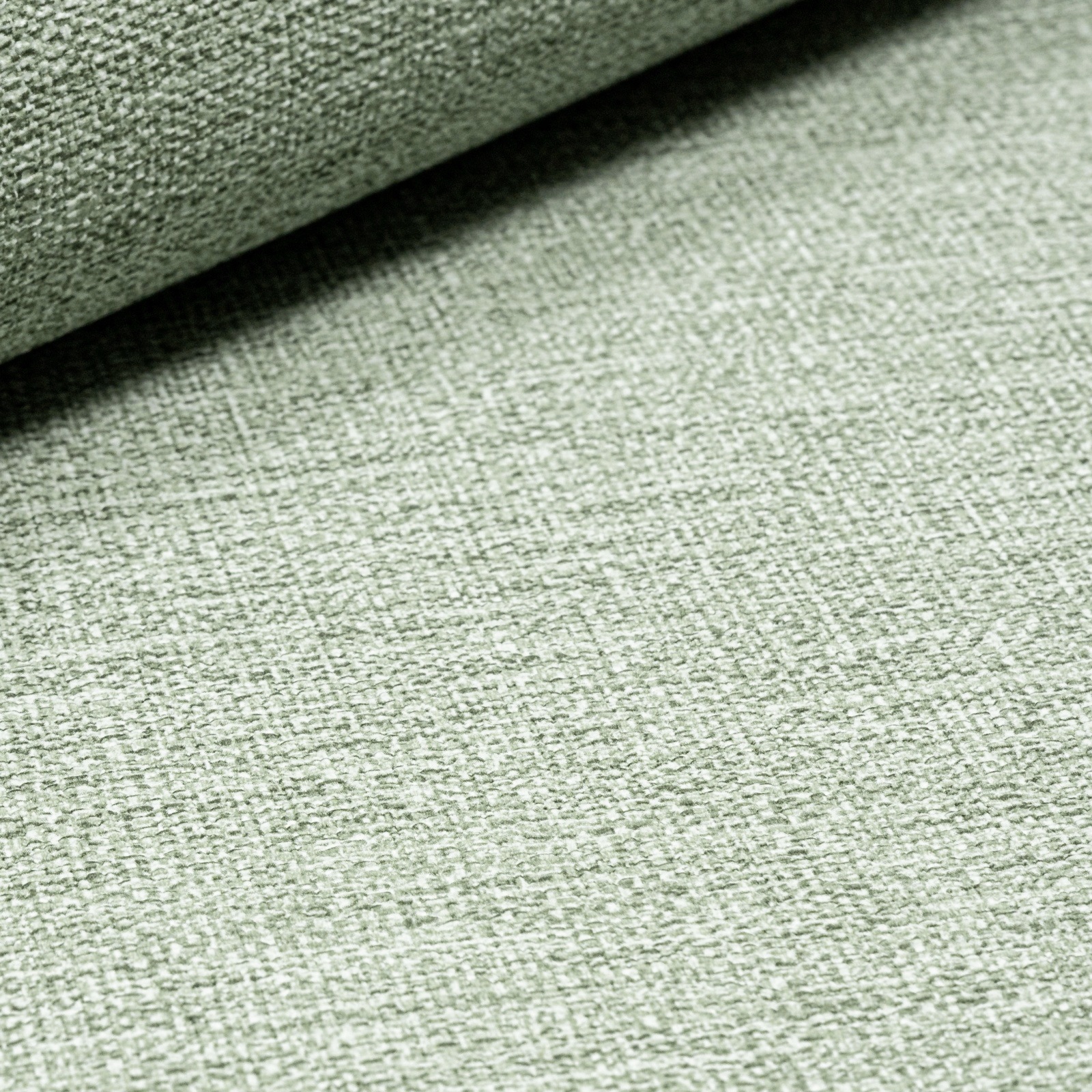 Green Linen Effect Wallpaper Plain Slightly Imperfect Vinyl - Image 9
