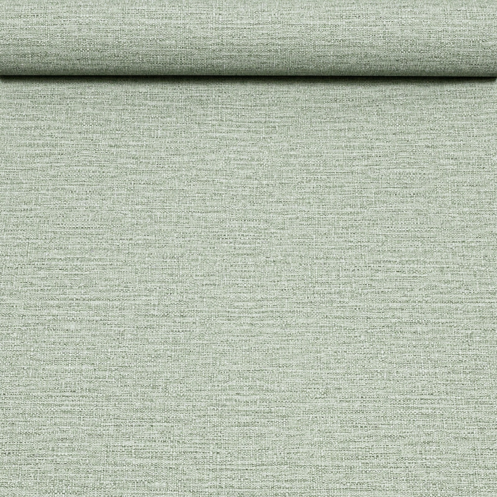 Green Linen Effect Wallpaper Plain Slightly Imperfect Vinyl - Image 4