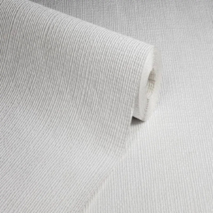 White Paintable Anaglypta Original Brooke Wallpaper Weave Effect RD336