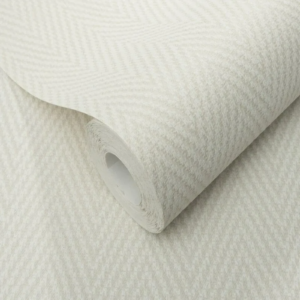 Cream Woven Textile Effect Wallpaper Textured Geometric Free Match Vinyl