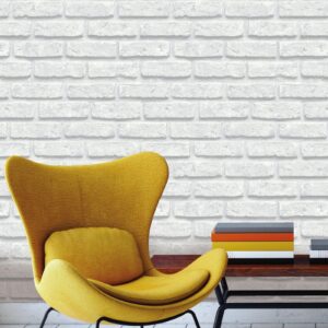 White 3D Brick Effect Wallpaper Grey Tones Realistic Feature Wall
