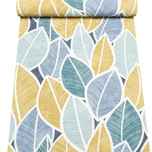 Multi Tropical Leaf Wallpaper Textured Vinyl Feature