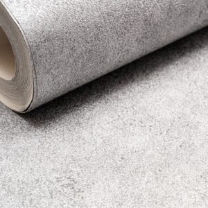 Plain Silver Textured Wallpaper Glitter Shimmer Slightly Imperfect Vinyl