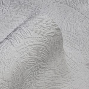 Anaglypta White Paintable Textured Surf Waves stripe Luxury Vinyl Wallpaper 5019