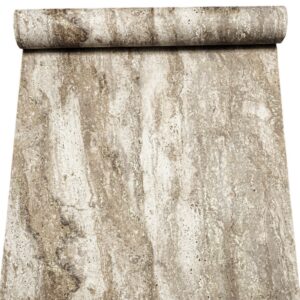 Brown Industrial Concrete Effect Wallpaper Metallic Gold Shimmer Thick Heavy Weight Vinly Slightly Imperfect