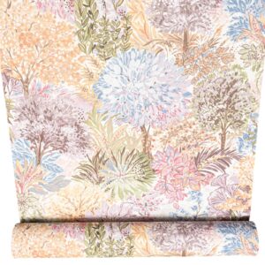 Multi Floral Wallpaper Textured Thick Heavy Weight Slightly Imperfect Vinyl Feature Wall