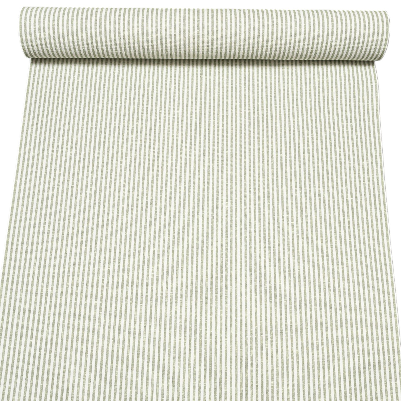 Green White Stripe Wallpaper Textured Slightly Imperfect Vinyl - Image 10