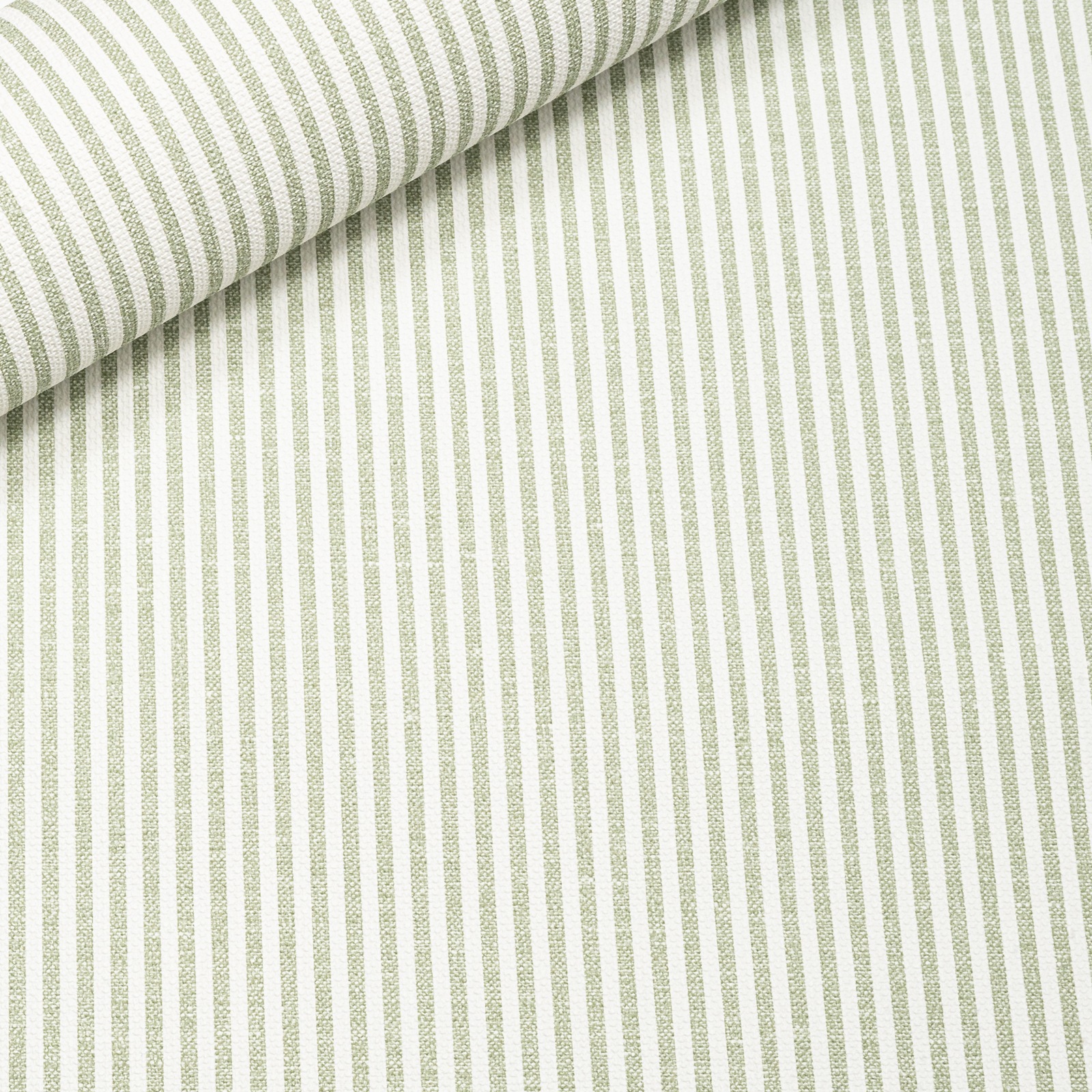 Green White Stripe Wallpaper Textured Slightly Imperfect Vinyl - Image 6