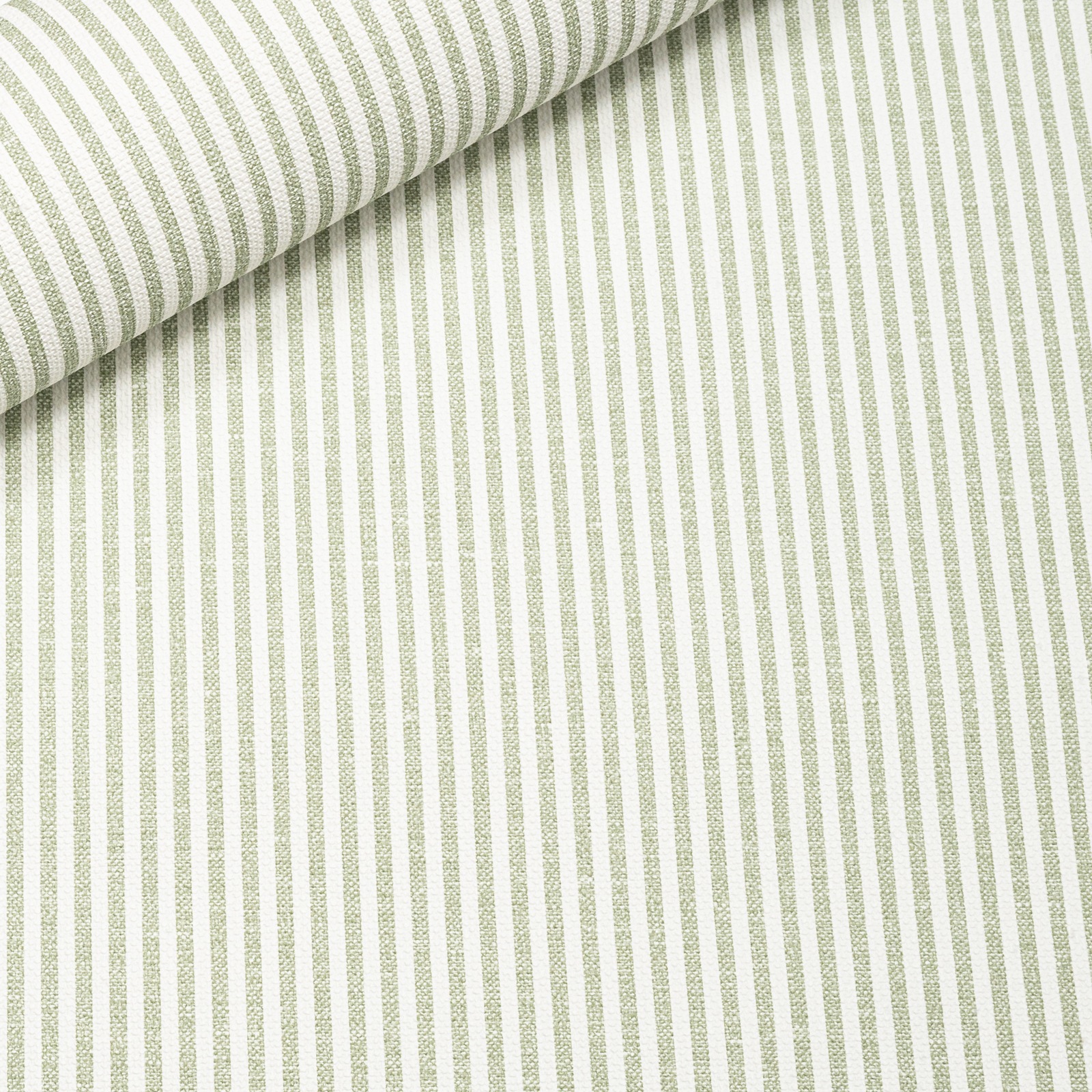 Green White Stripe Wallpaper Textured Slightly Imperfect Vinyl - Image 4