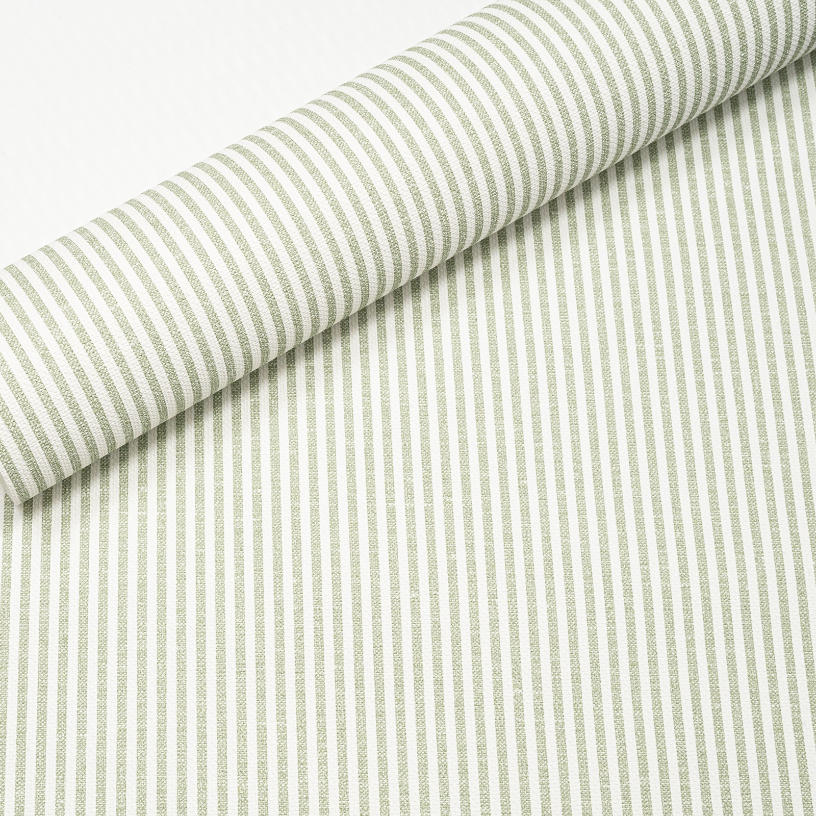 Green White Stripe Wallpaper Textured Slightly Imperfect Vinyl - Image 3